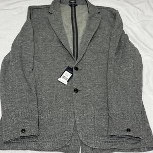 Faherty Inlet Knit Blazer Gray Melange Casual Men’s Designer Jacket Sz X-Large